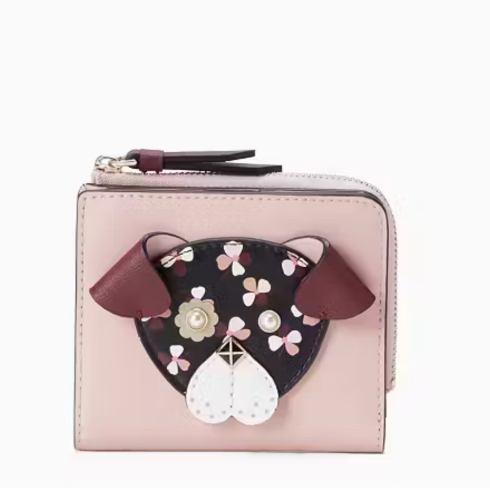 Kate Spade Floral Pup Bifold Zip Wallet. New with tags! - Picture 5 of 5